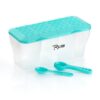RILION Multipurpose Plastic 4 In 1 Masala Box for Kitchen, Transparent Pickel Box, 4 Compartment Storage Container Airtight For Cereal, Dry Fruits Dabba1800 Ml - Image 8