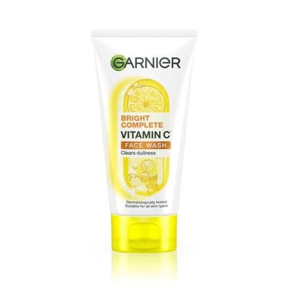 Garnier Bright Complete Face Wash – Vitamin C Cleanser for All Skin Types, 150g