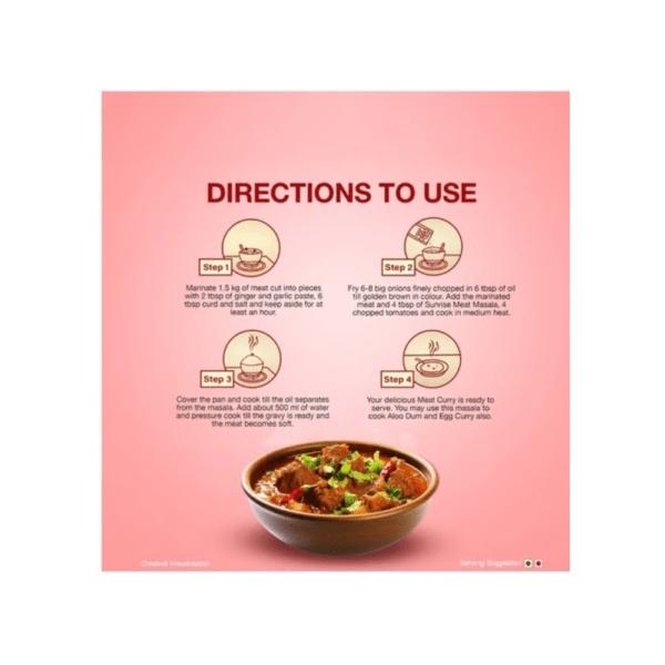 Sunrise Pure Meat Masala Powder 50 gram pack - Image 3