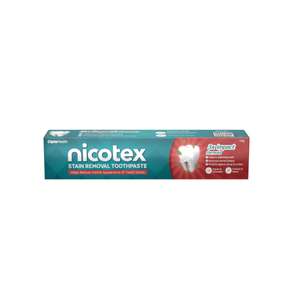 Cipla Nicotex Stain Removal Toothpaste Sls Free 100G - Image 4