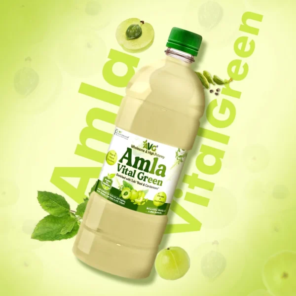 AVG Amla Vital Green with Vitamin C & Iron Juice to Build Immunity, 1L - Image 2